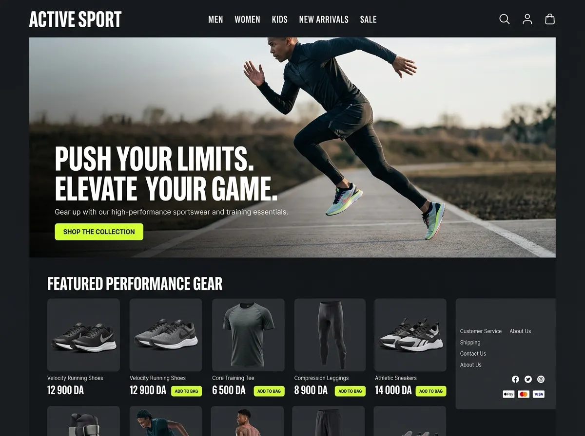 Active Sport Kllix storefront theme for Sports