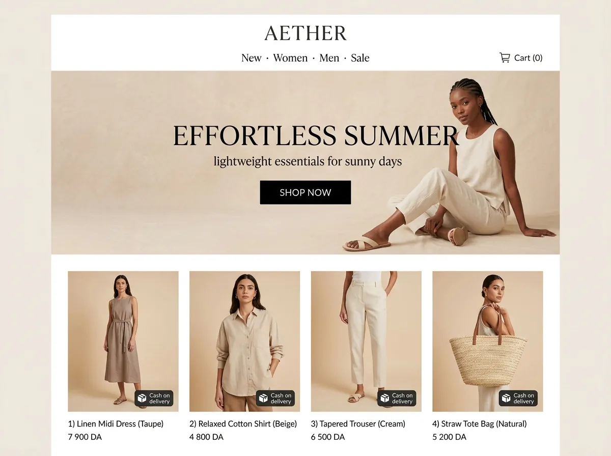 Aether Kllix storefront theme for Fashion