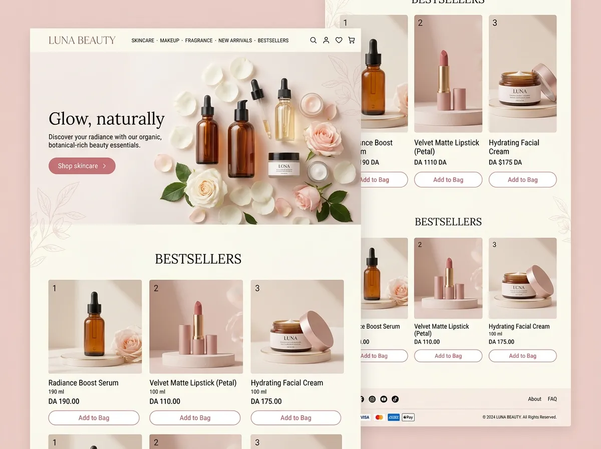 Elegant Beauty Kllix storefront theme for Beauty