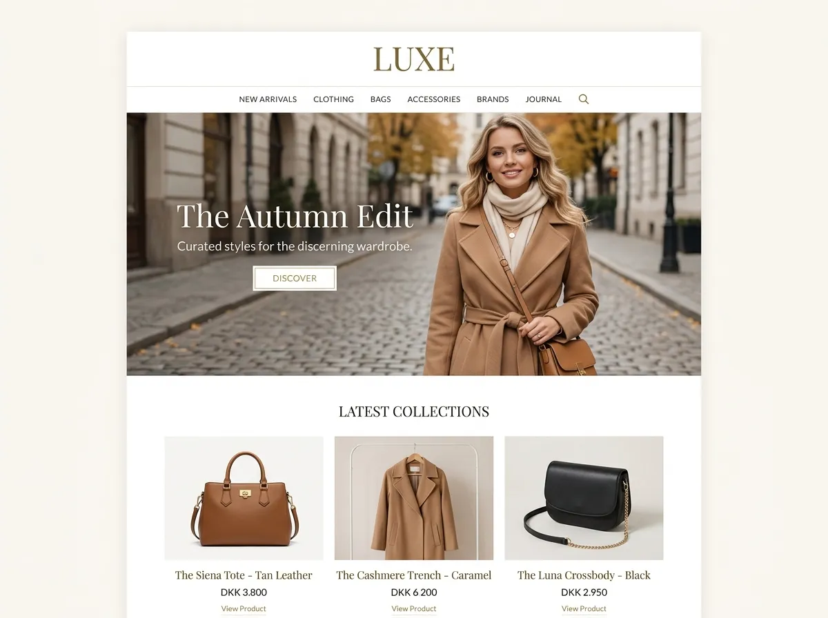 Luxe Kllix storefront theme for Luxury fashion