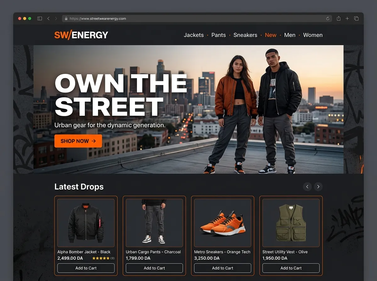 Streetwear Energy Kllix storefront theme for Urban fashion